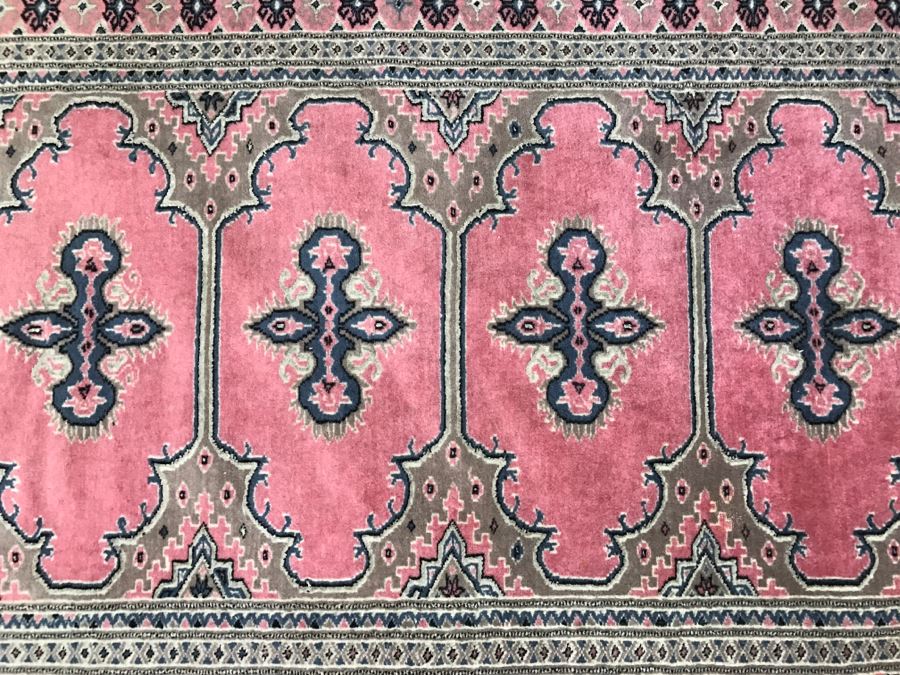 Vintage Persian Rug With Pinks Greys And Blues [Photo 2]