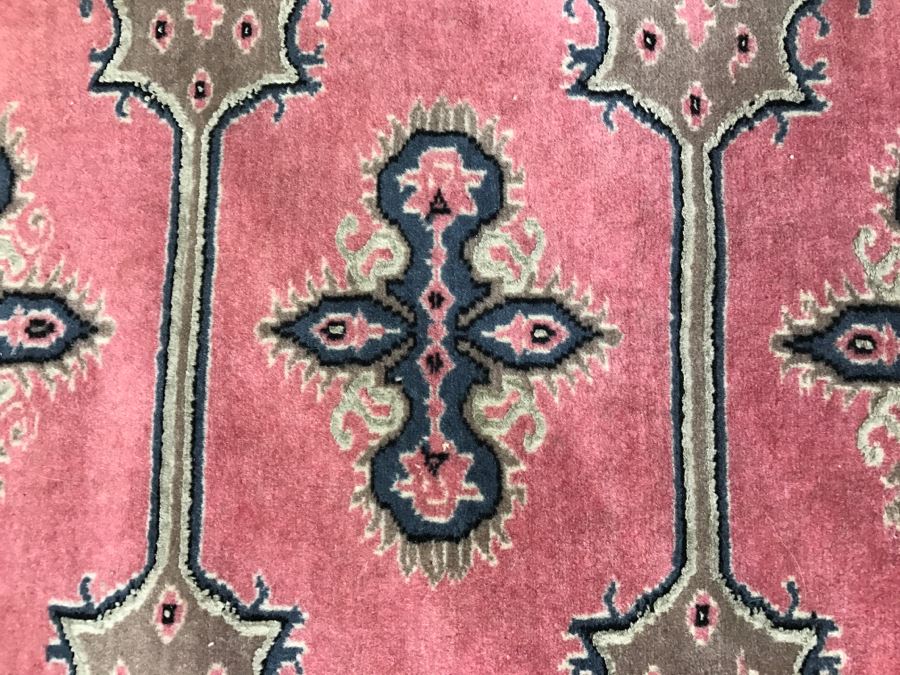 Vintage Persian Rug With Pinks Greys And Blues [Photo 3]