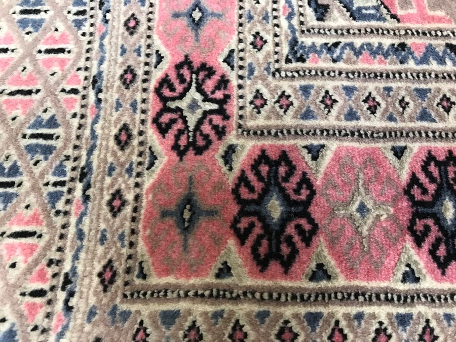 Vintage Persian Rug With Pinks Greys And Blues [Photo 5]