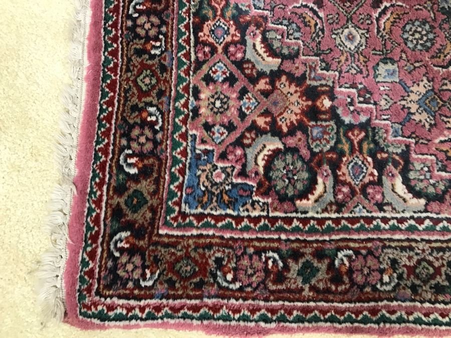 Vintage Persian Rug With Deep Pinks And Blues [Photo 5]