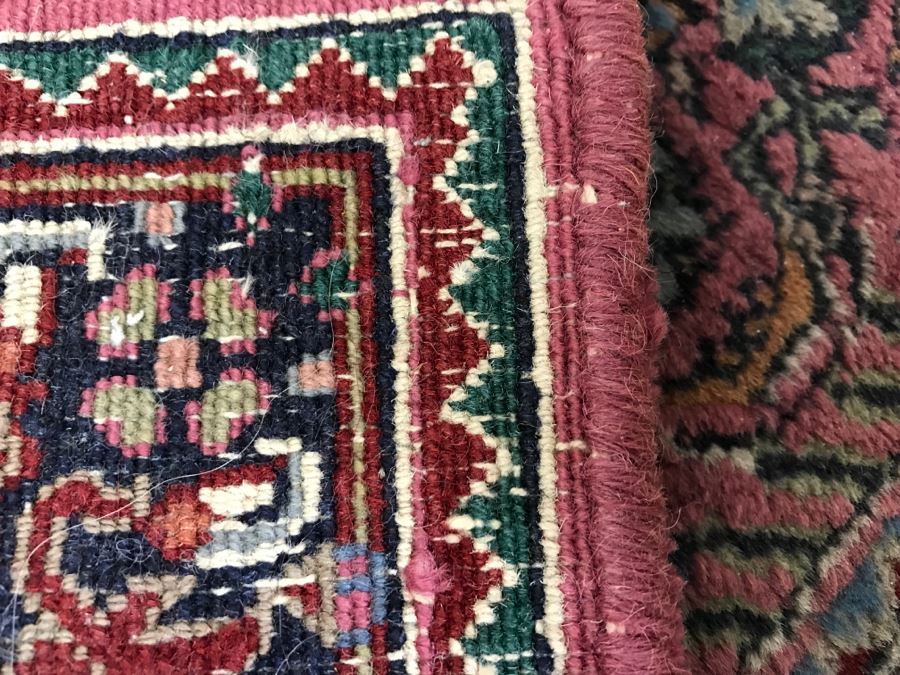 Vintage Persian Rug With Deep Pinks And Blues [Photo 9]