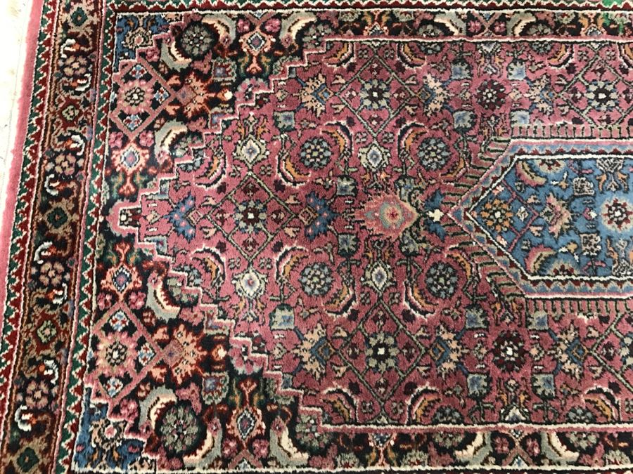 Vintage Persian Rug With Deep Pinks And Blues [Photo 6]