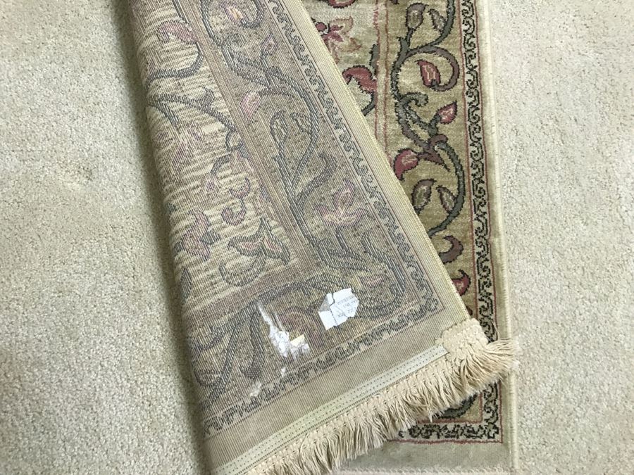Tan Floral Hall Runner Rug [Photo 4]