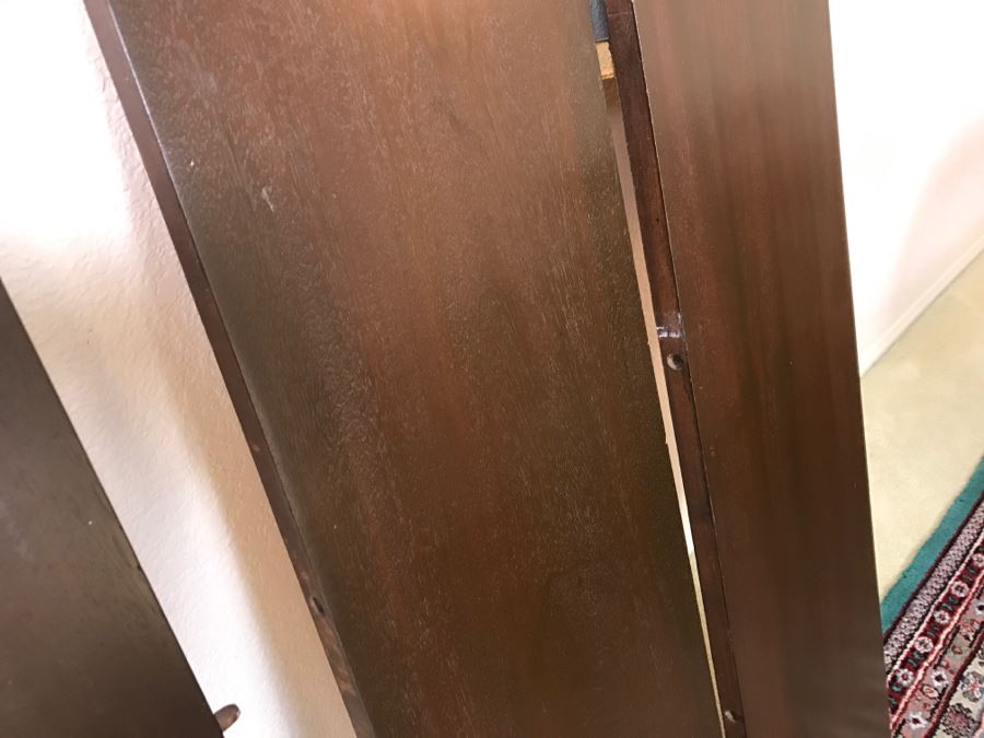 Stunning Vintage Duncan Phyfe Style Double Pedestal Dining Table From San Francisco Designed After Dining Table In The White House Extendable W/ 8 Chairs And 3 Leaves [Photo 20]