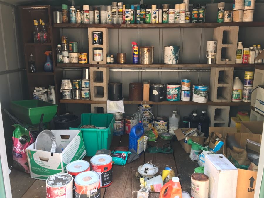 Garage And Garden Essentials - Entire Contents Of Shed Photographed