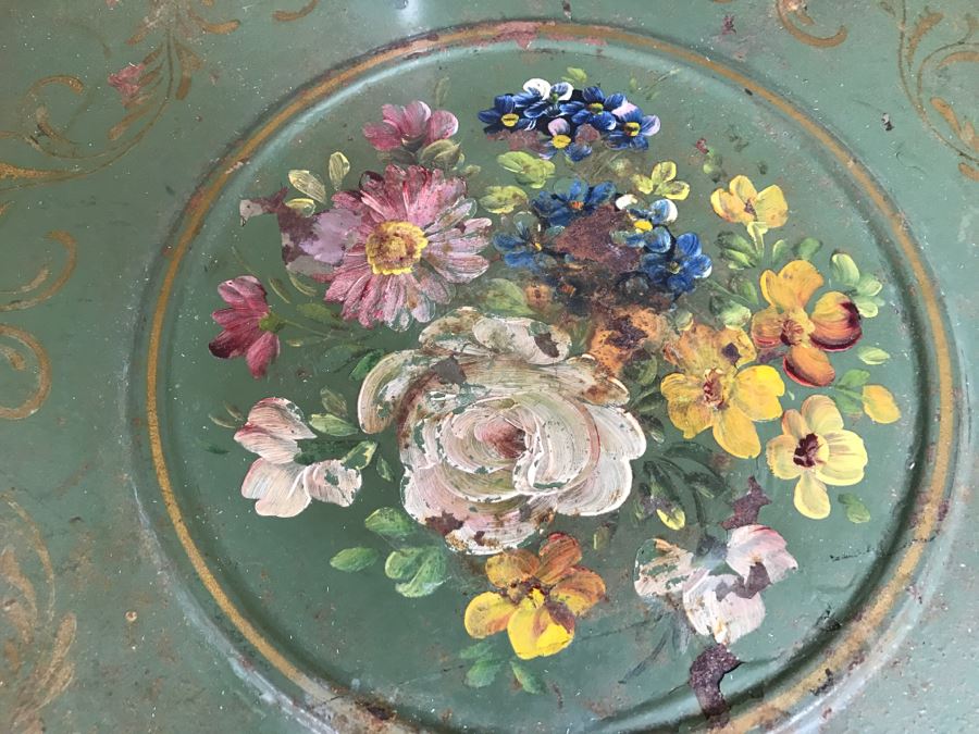 Nashco New York Hand Painted Metal Table [Photo 4]