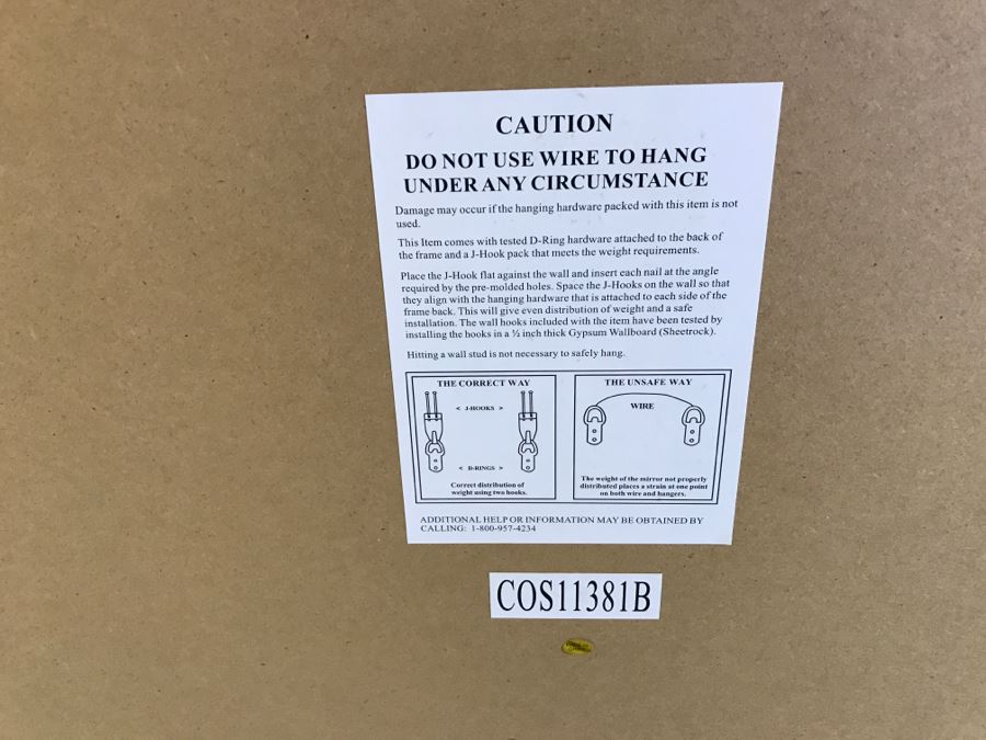 Large Silver Wall Mirror Beveled Glass [Photo 6]