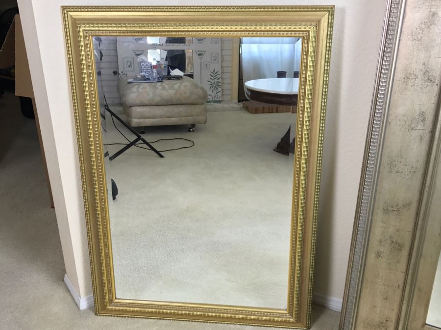 Decorative Gold Wall Mirror Beveled Glass [Photo 1]