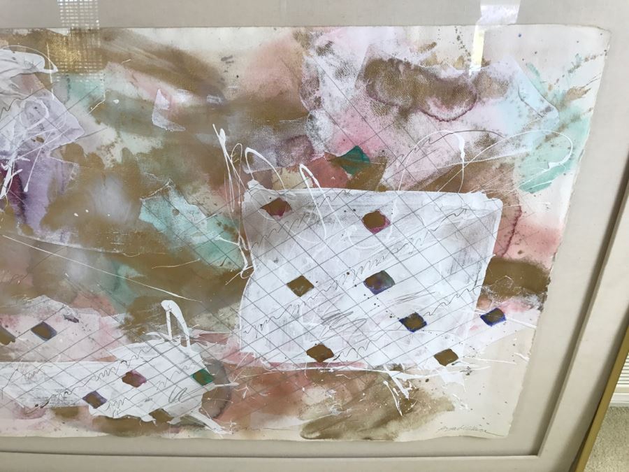 Large Signed Abstract Original Painting [Photo 5]