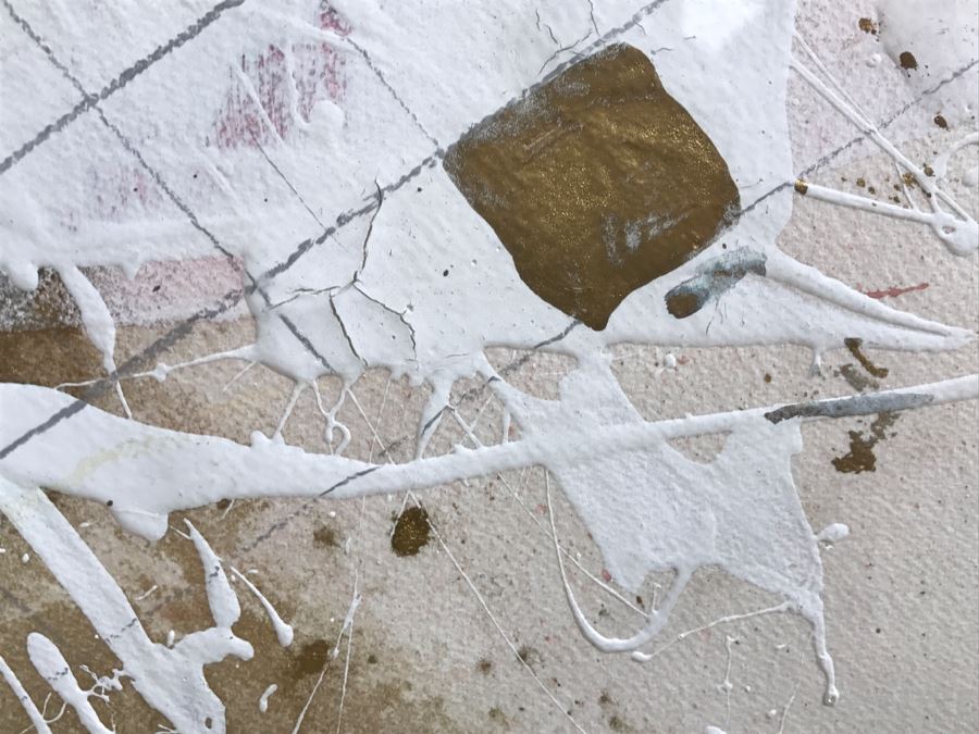 Large Signed Abstract Original Painting [Photo 8]