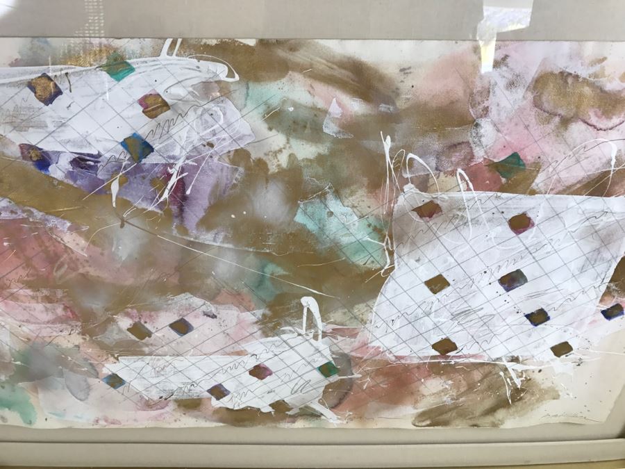 Large Signed Abstract Original Painting [Photo 4]