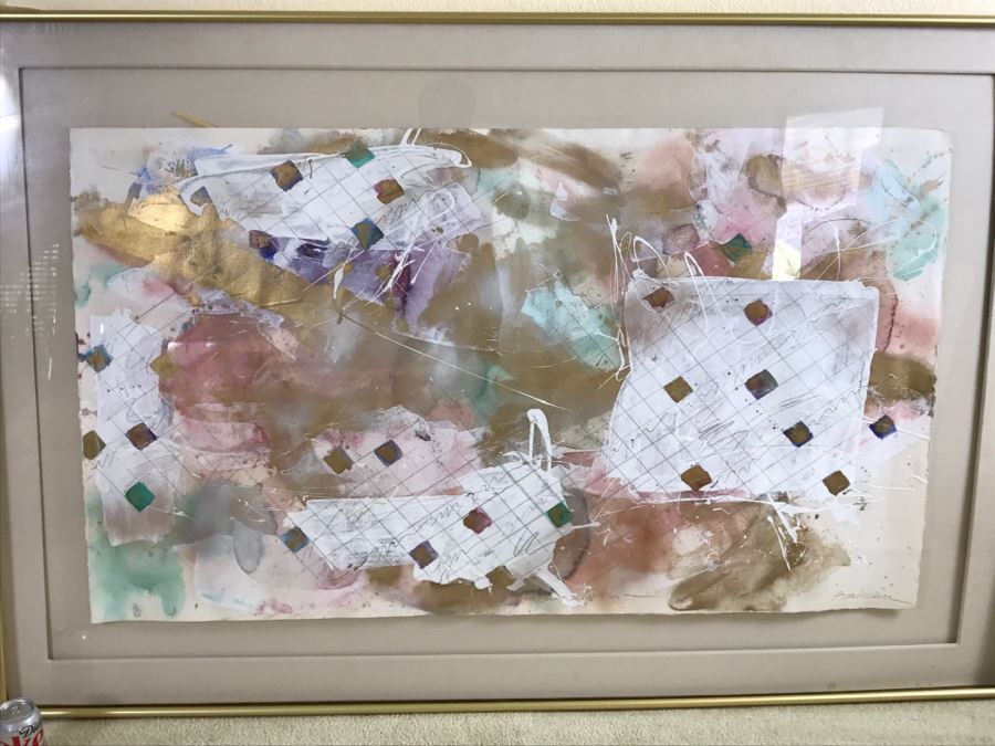 Large Signed Abstract Original Painting [Photo 2]