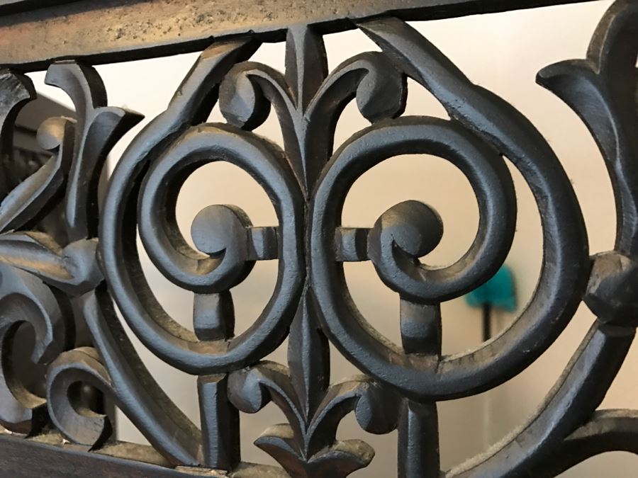 Stunning Ornate Carved Ironwood 3-Panel Space Room Divider Screen [Photo 5]