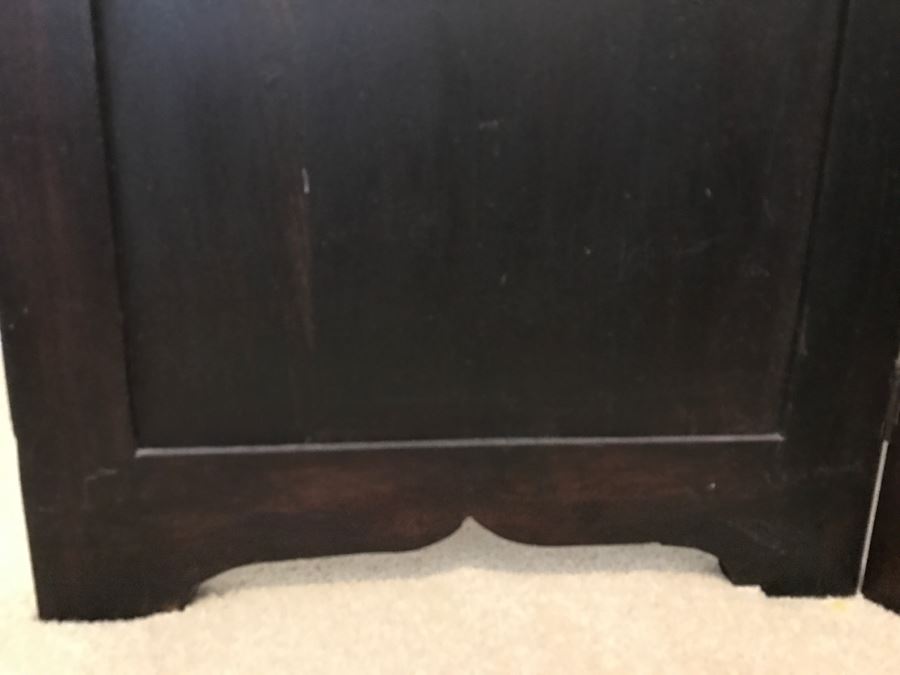 Stunning Ornate Carved Ironwood 3-Panel Space Room Divider Screen [Photo 11]