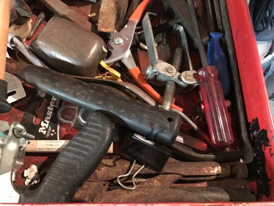 Vintage Craftsman Rolling Toolbox Cabinet LOADED With Tools - See All Photos [Photo 32]