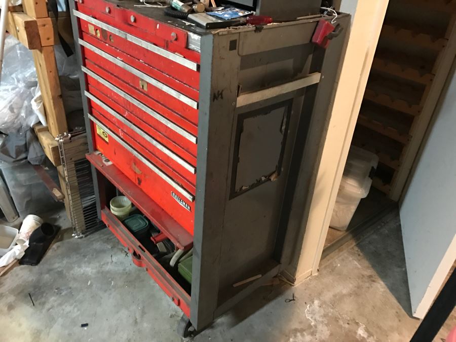 Vintage Craftsman Rolling Toolbox Cabinet LOADED With Tools - See All Photos [Photo 47]