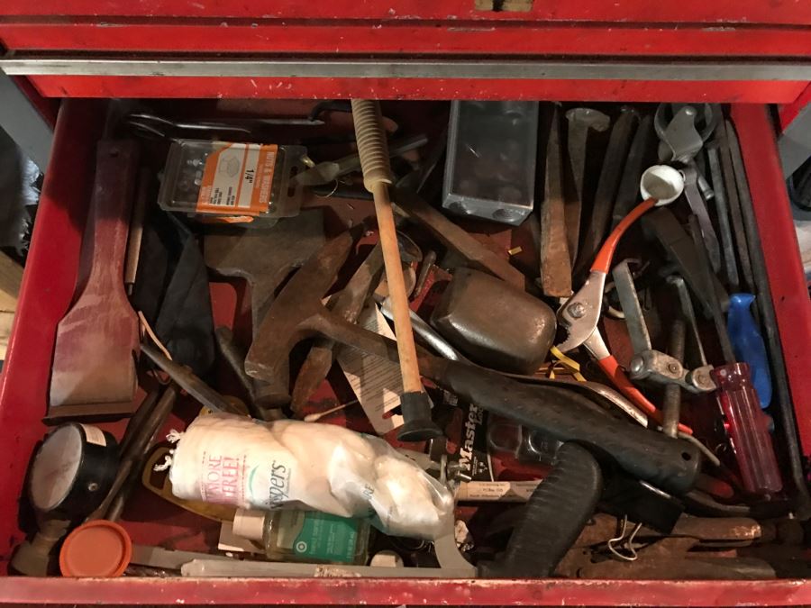 Vintage Craftsman Rolling Toolbox Cabinet LOADED With Tools - See All Photos [Photo 27]