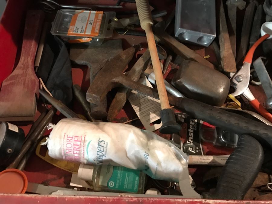 Vintage Craftsman Rolling Toolbox Cabinet LOADED With Tools - See All Photos [Photo 33]