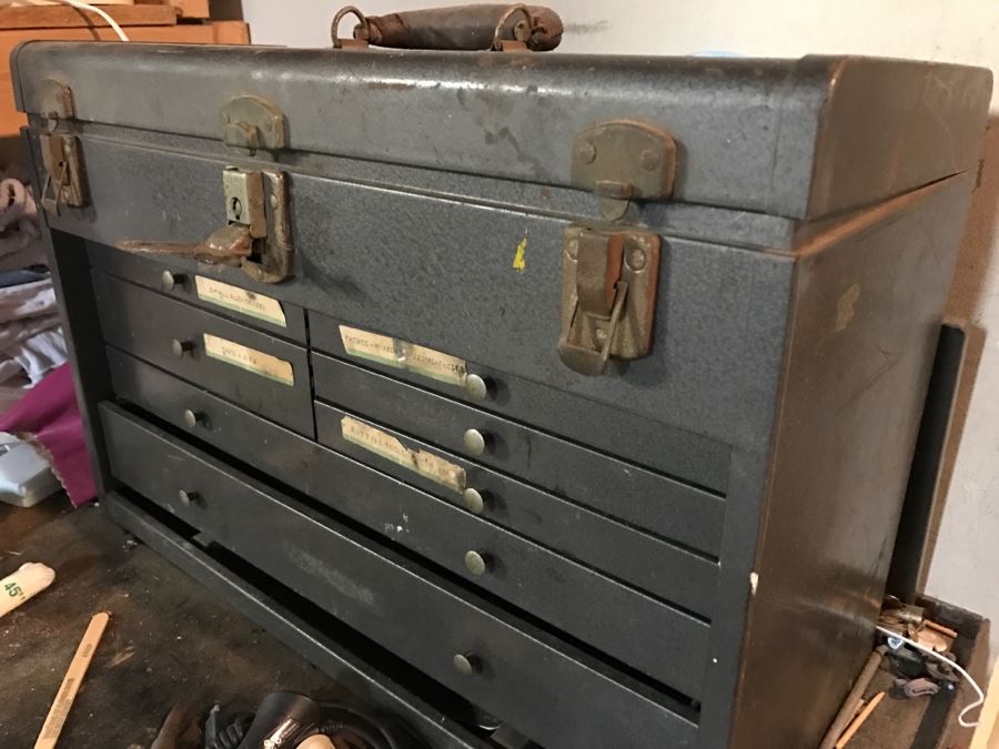Machinists Tool Box Chest Full Of Tools [Photo 2]