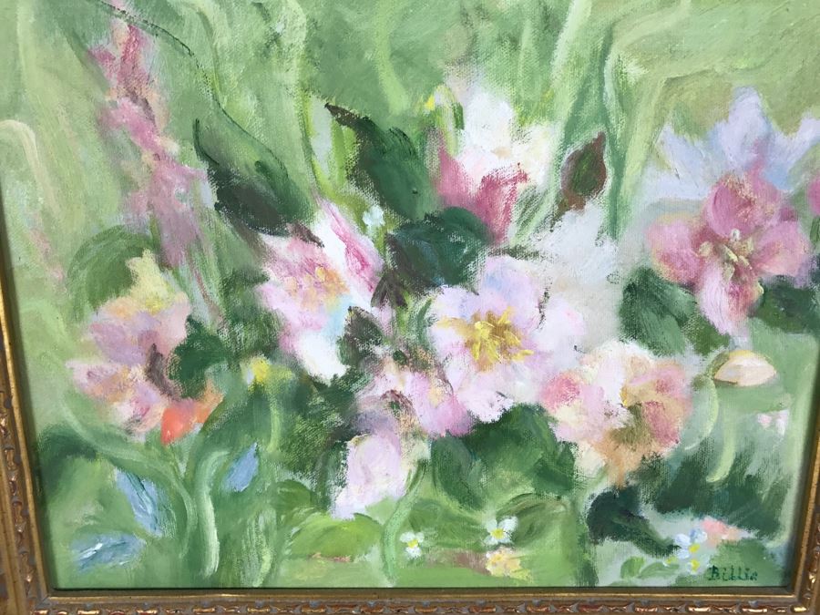 Collection Of Original Floral Oil Paintings With Gold Frame [Photo 3]