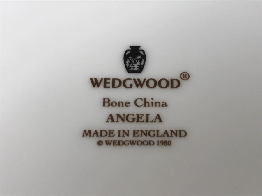 Wedgwood Coffee Pot And Teapot Bone China Angela Pattern Made In England [Photo 8]