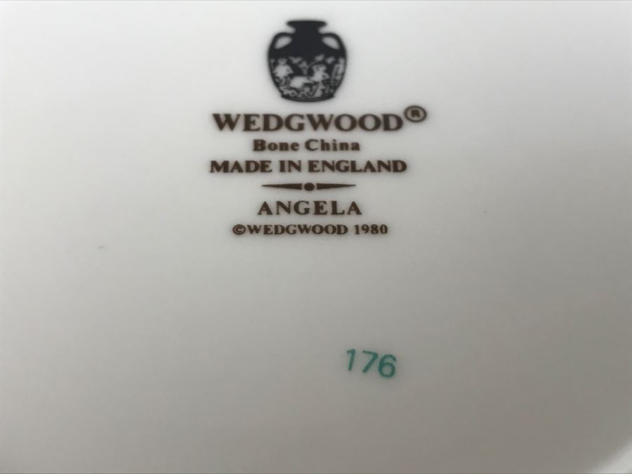 Wedgwood Coffee Pot And Teapot Bone China Angela Pattern Made In England [Photo 7]