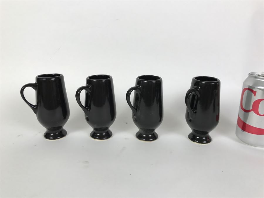 Set Of 4 Black Handled Cups [Photo 1]