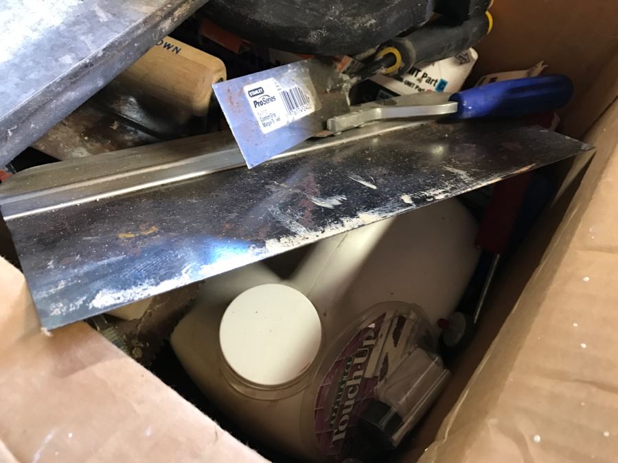 Box Filled With Tile Cement Tools [Photo 10]