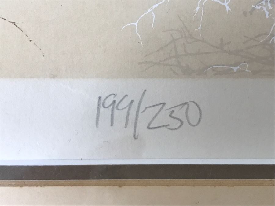 Virgil Thrasher Hand Signed Limited Edition 'West Delta' Serigraph Print Number 199 Of 250 [Photo 9]