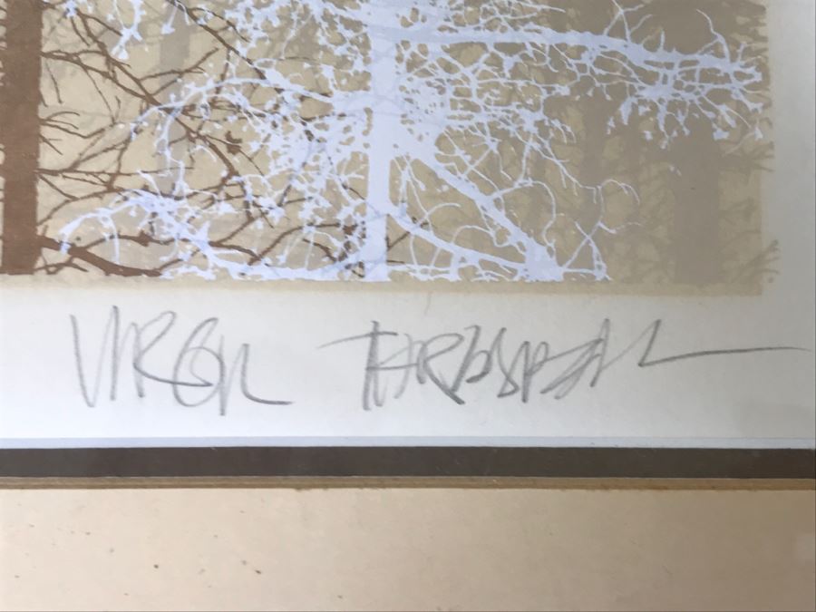 Virgil Thrasher Hand Signed Limited Edition 'West Delta' Serigraph Print Number 199 Of 250 [Photo 3]