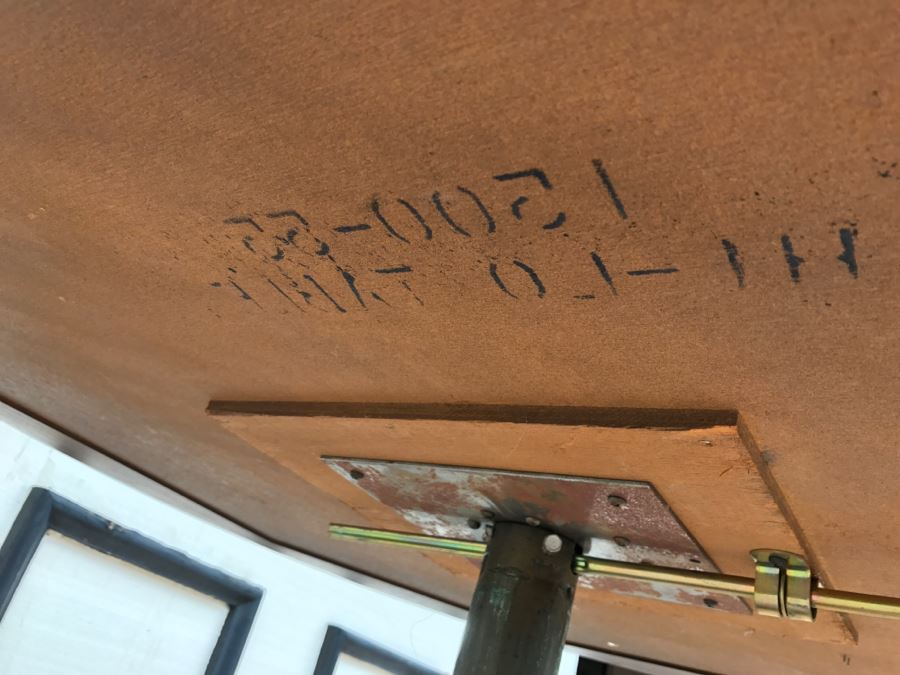 Vintage Parquet Top High-Low H-Lo Adjustable Pedestal Table [Photo 8]