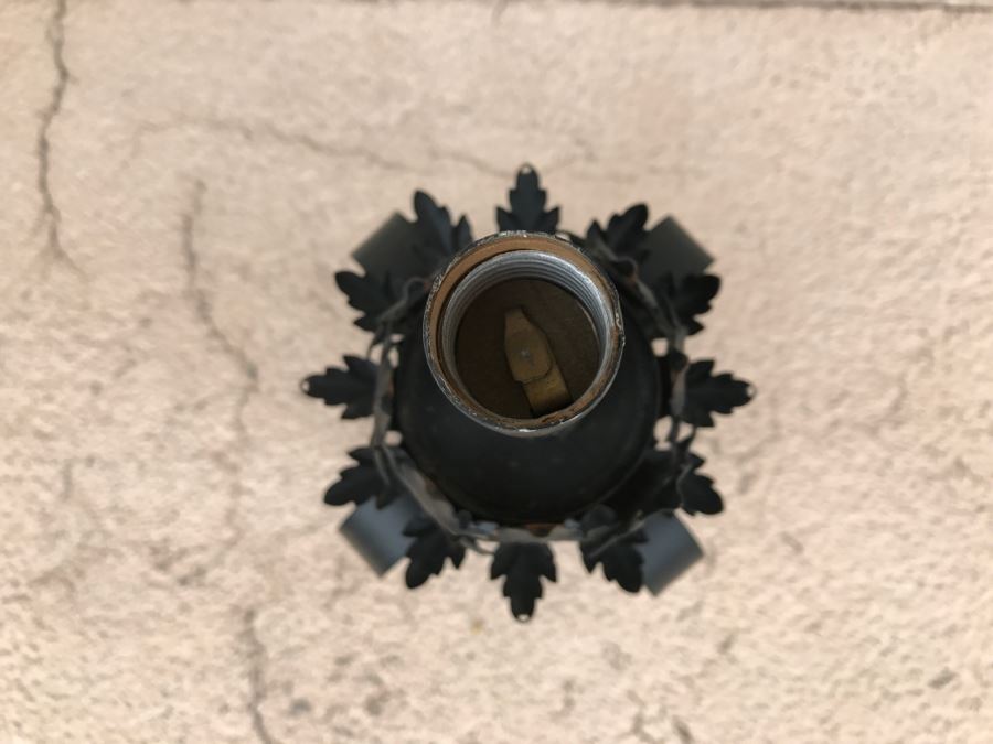 Vintage Black Column Light Fixture [Photo 6]