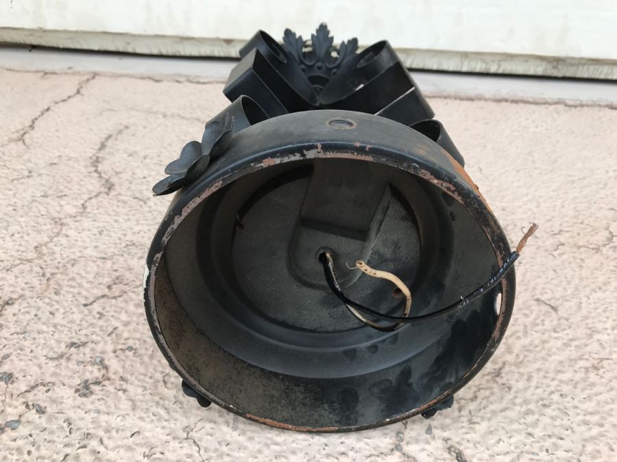 Vintage Black Column Light Fixture [Photo 8]