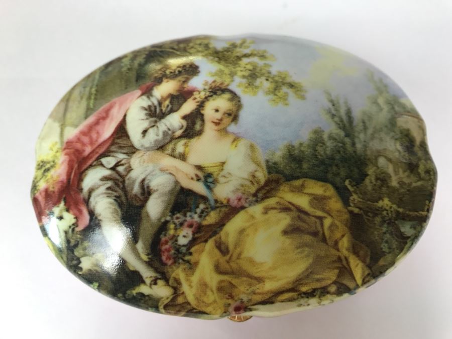 Pair Of Pink Lidded Porcelain Boxes Andrea By Sadek Made In Japan [Photo 17]