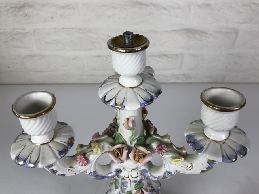Stunning Large Capodimonte Candelabra [Photo 8]