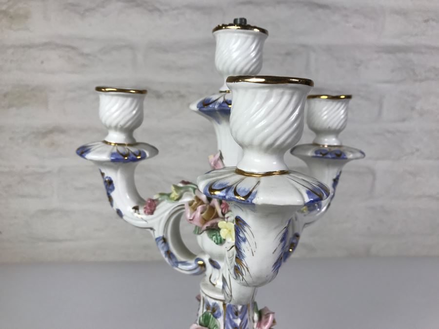 Stunning Large Capodimonte Candelabra [Photo 14]