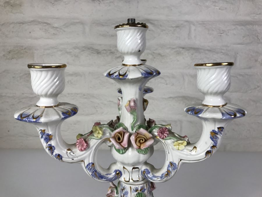 Stunning Large Capodimonte Candelabra [Photo 6]