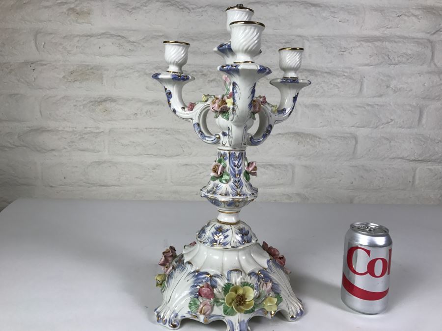Stunning Large Capodimonte Candelabra [Photo 12]