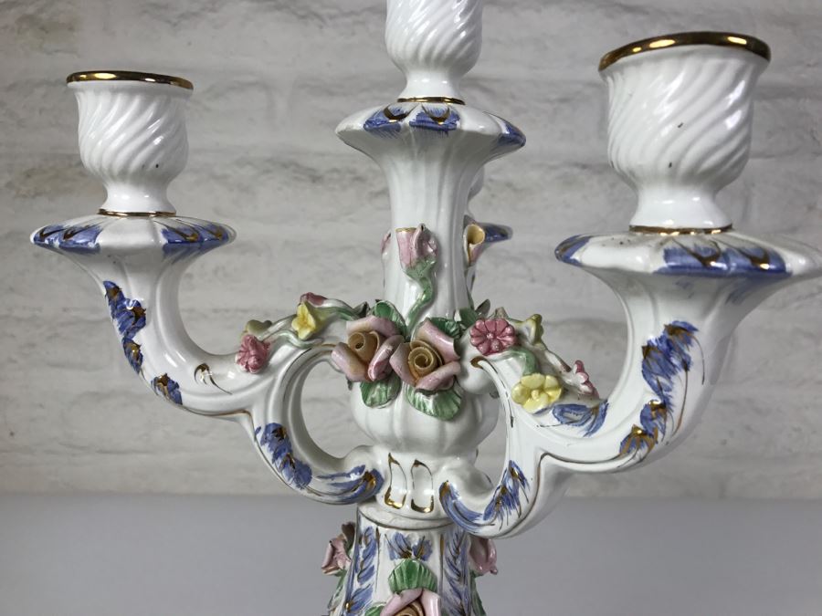 Stunning Large Capodimonte Candelabra [Photo 11]
