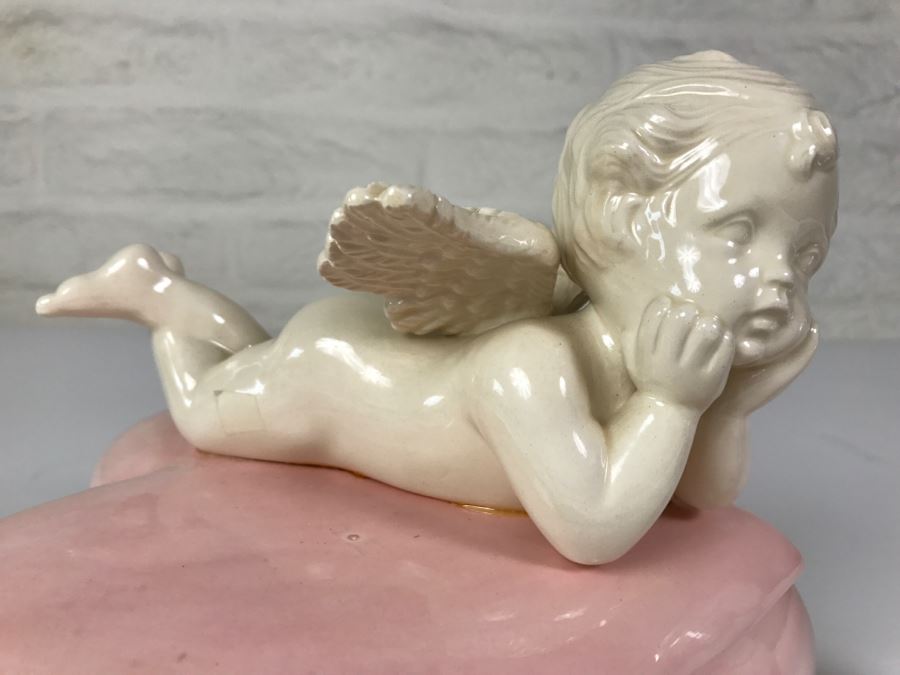 Heart Shaped Box With Cherub On Top [Photo 3]