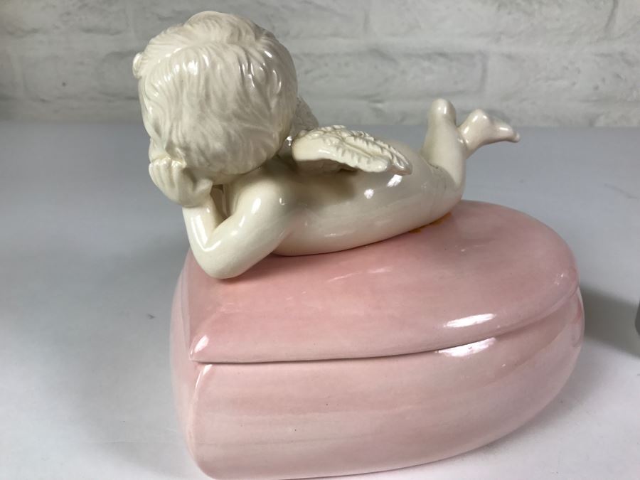 Heart Shaped Box With Cherub On Top [Photo 6]