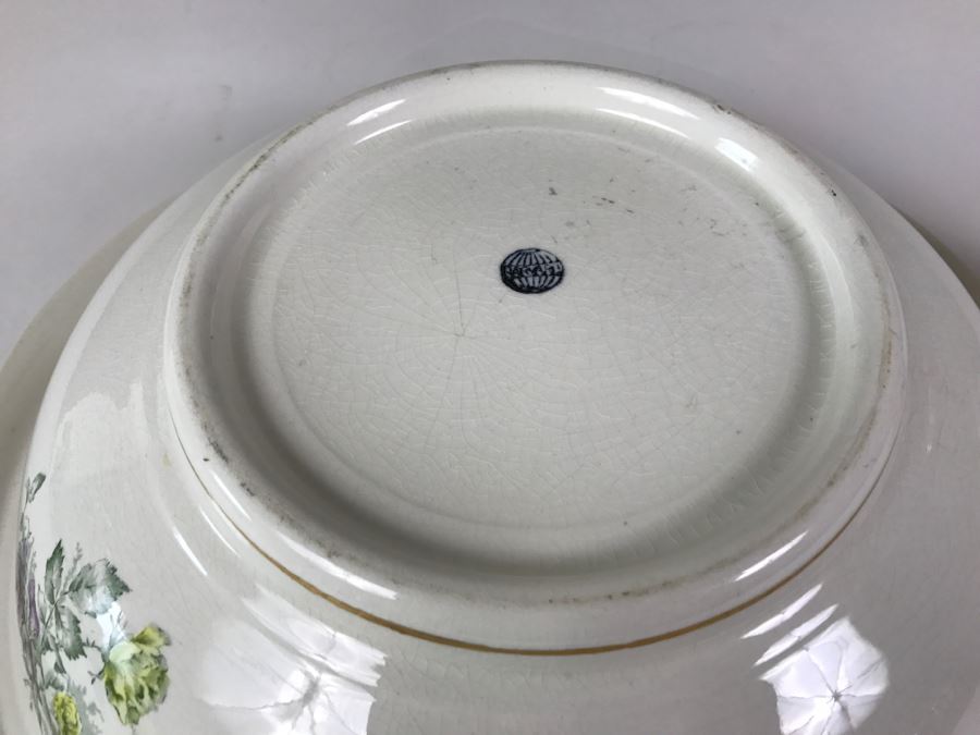 Large Vintage Wash Basin Signed Harvard [Photo 9]