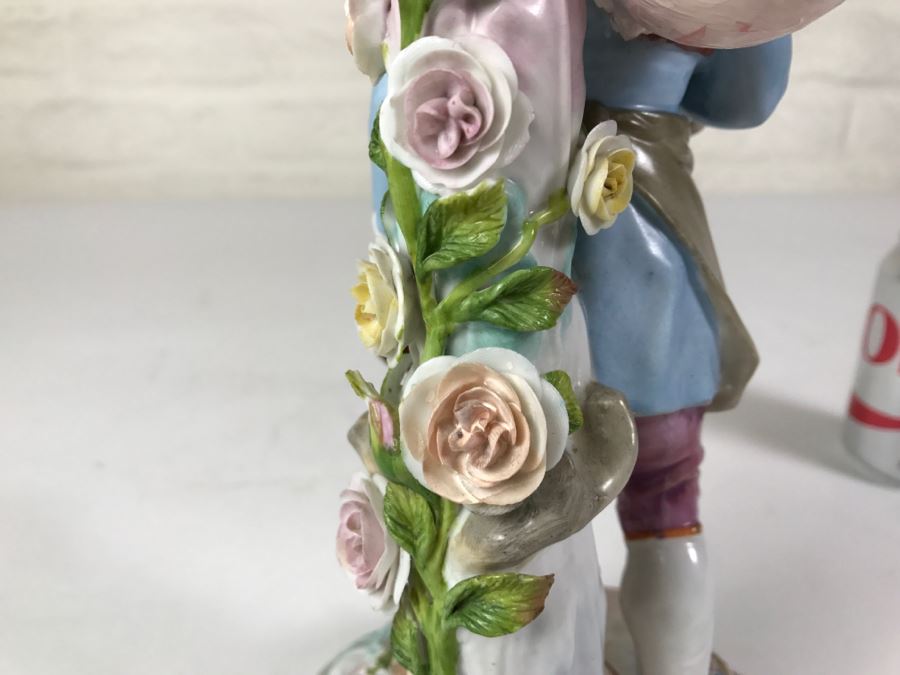 Large Figural Candelabra Of Blacksmith Man Note Repaired Damage In Photos [Photo 23]