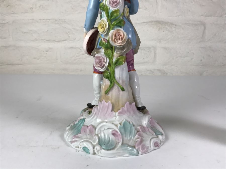 Large Figural Candelabra Of Blacksmith Man Note Repaired Damage In Photos [Photo 16]