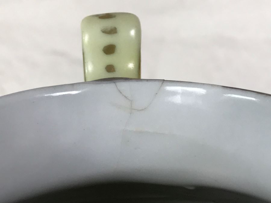 Hand Painted Japanese Vase Signed On Bottom Repaired Chip On Rim [Photo 9]