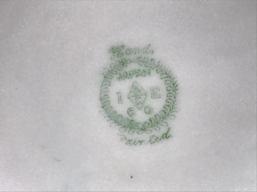 Hand Painted Japanese Vase Signed On Bottom Repaired Chip On Rim [Photo 13]