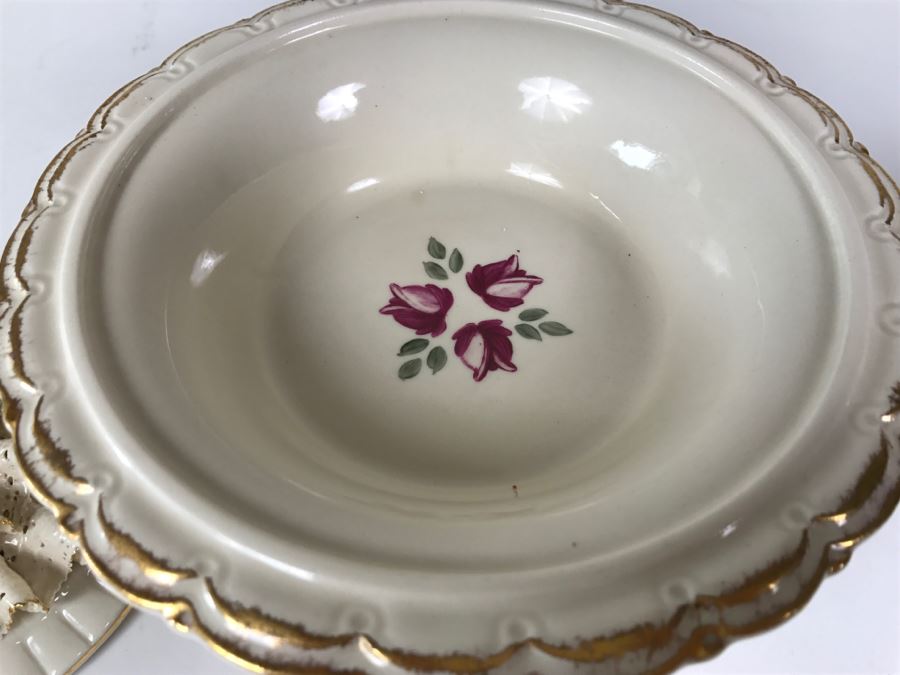 Chantilly China Footed Covered Dish Bowl [Photo 8]