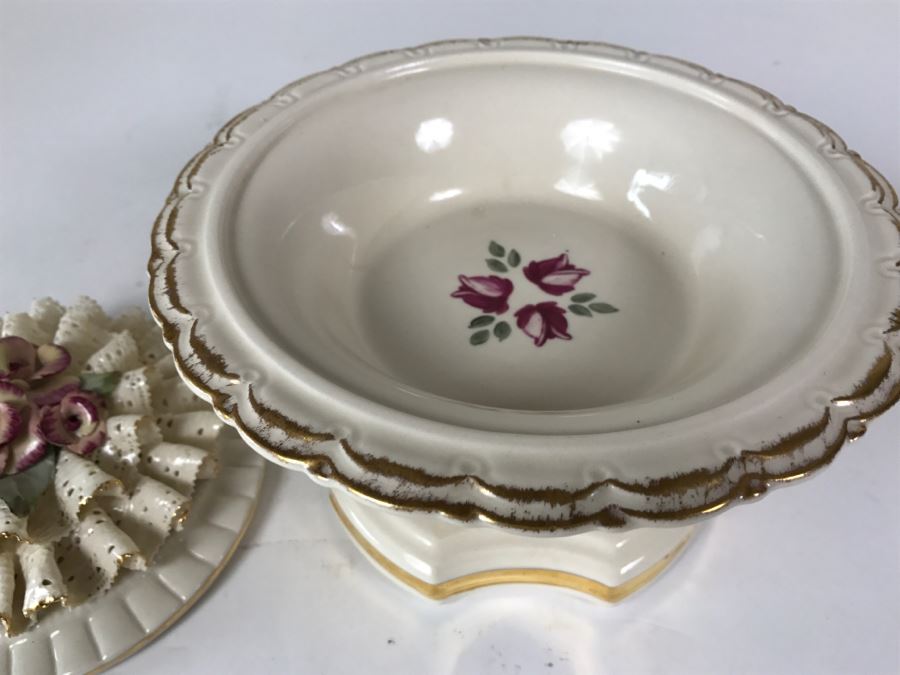 Chantilly China Footed Covered Dish Bowl [Photo 7]