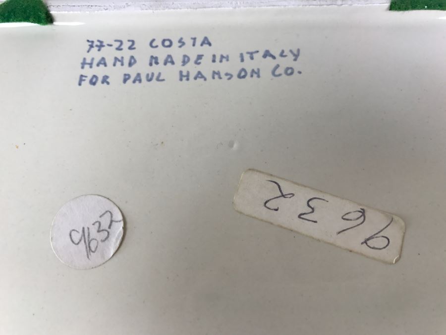 Covered Box With Coral Motif Handle Hand Made In Italy For Paul Hanson Co [Photo 12]