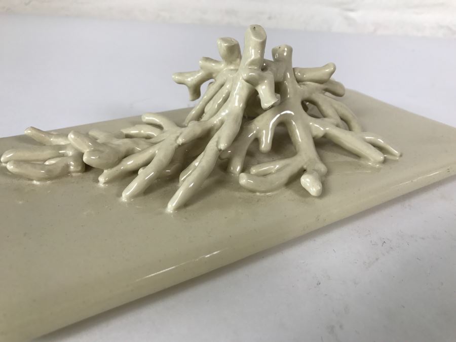 Covered Box With Coral Motif Handle Hand Made In Italy For Paul Hanson Co [Photo 11]